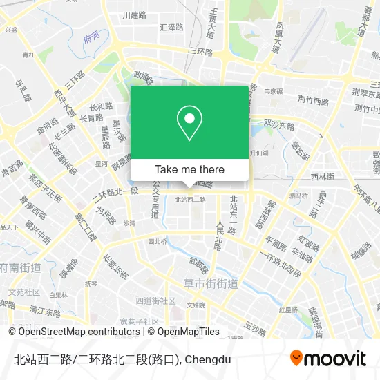 北站西二路/二环路北二段(路口) map