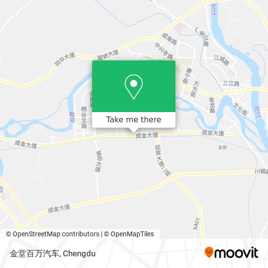 金堂百万汽车 map