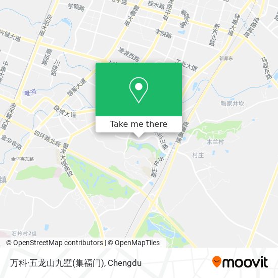 万科·五龙山九墅(集福门) map