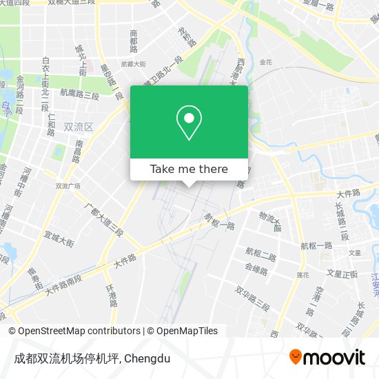成都双流机场停机坪 map