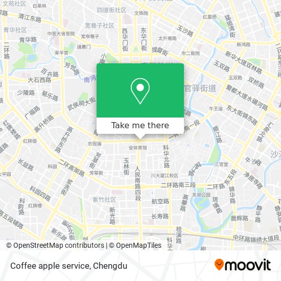 Coffee apple service map