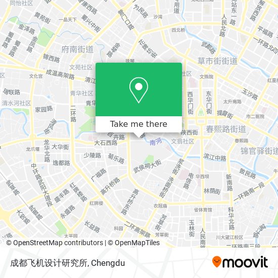 成都飞机设计研究所 map