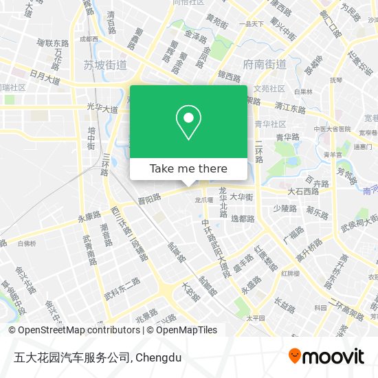 五大花园汽车服务公司 map