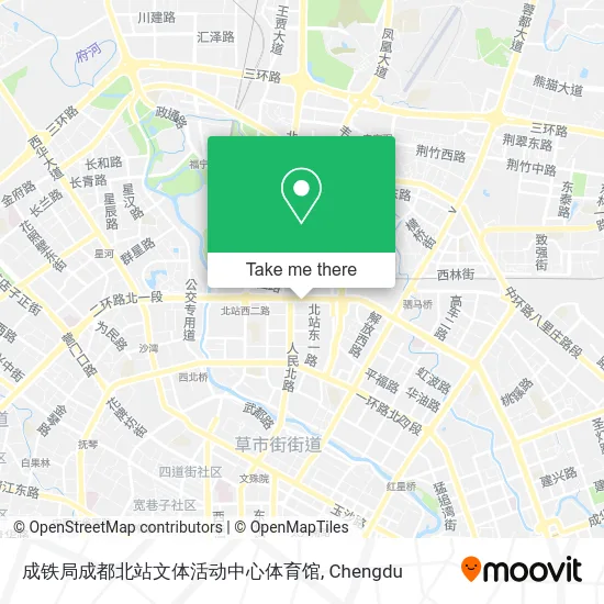 成铁局成都北站文体活动中心体育馆 map