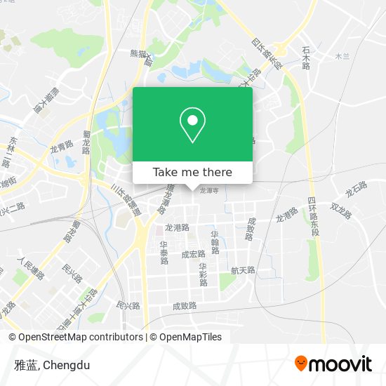 雅蓝 map