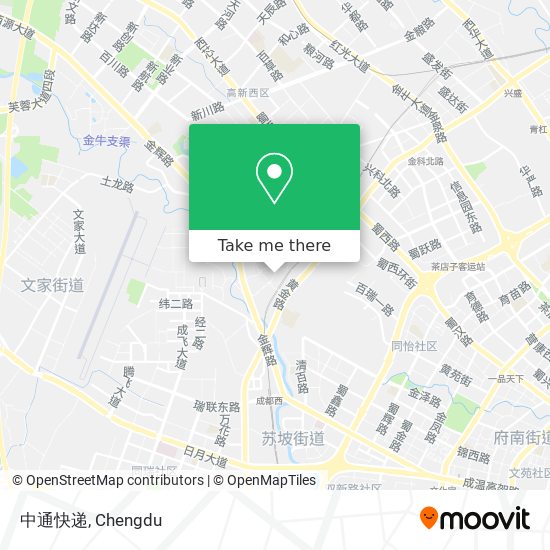 中通快递 map