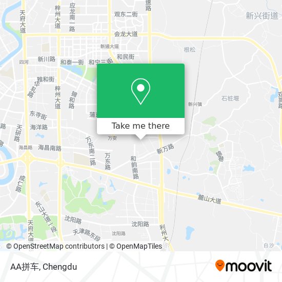 AA拼车 map