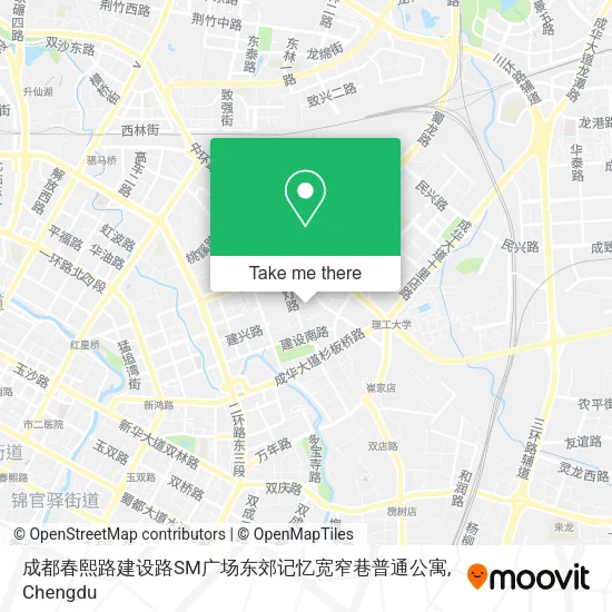 成都春熙路建设路SM广场东郊记忆宽窄巷普通公寓 map