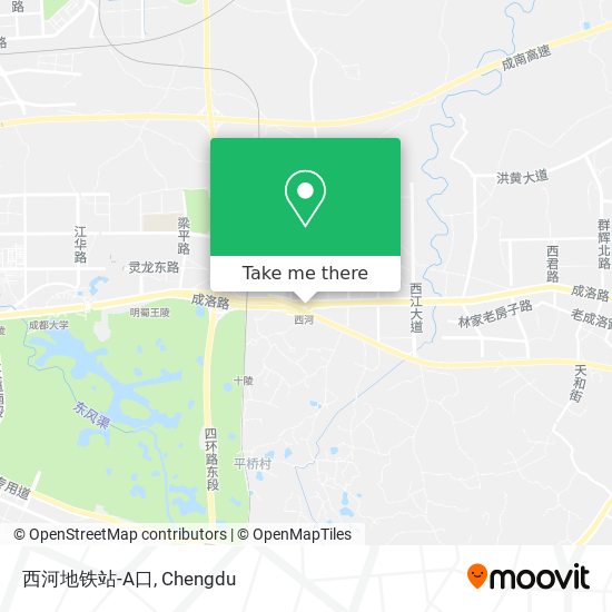 西河地铁站-A口 map