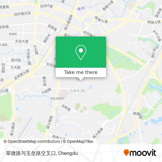 翠微路与玉垒路交叉口 map