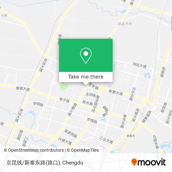 京昆线/新泰东路(路口) map
