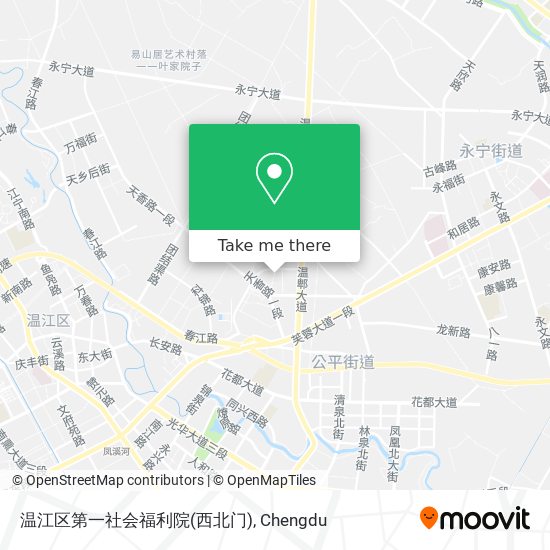 温江区第一社会福利院(西北门) map