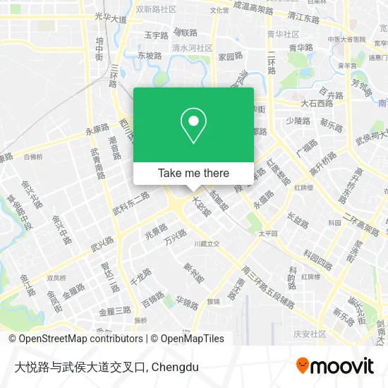 大悦路与武侯大道交叉口 map