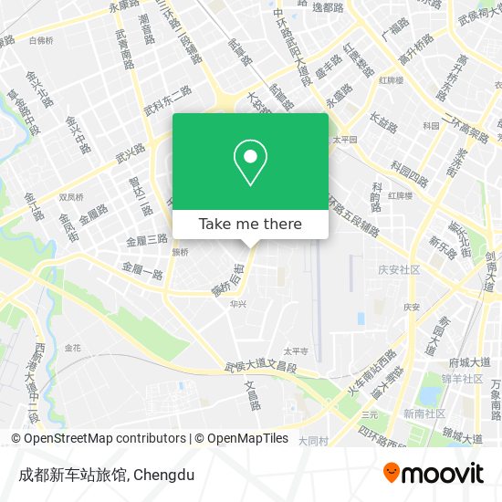 成都新车站旅馆 map