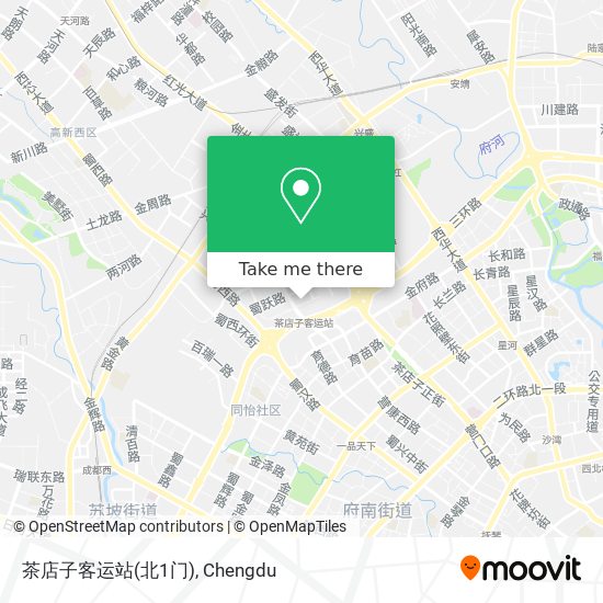茶店子客运站(北1门) map