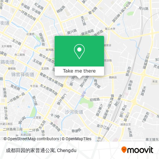 成都田园的家普通公寓 map