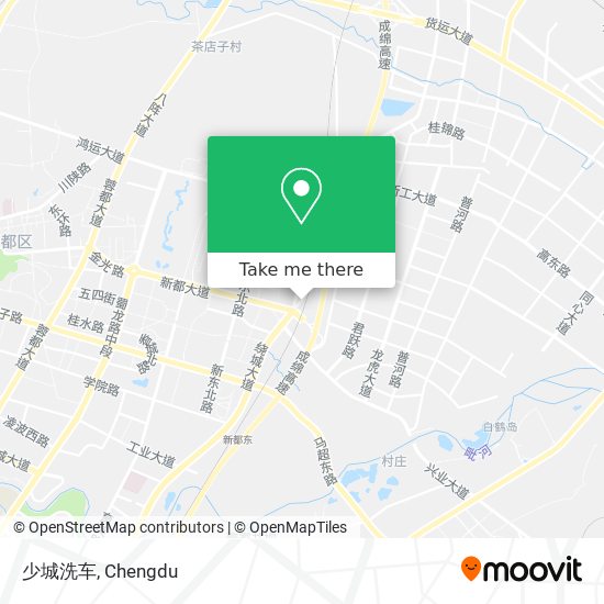 少城洗车 map