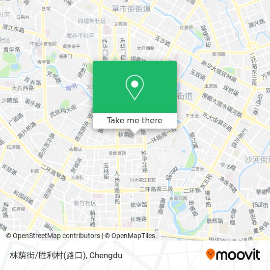 林荫街/胜利村(路口) map