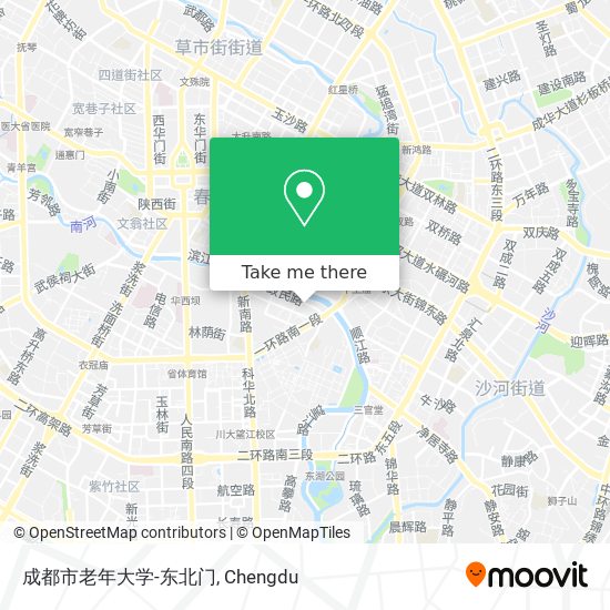 成都市老年大学-东北门 map