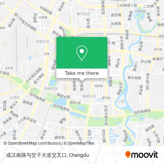 成汉南路与交子大道交叉口 map