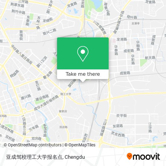 亚成驾校理工大学报名点 map