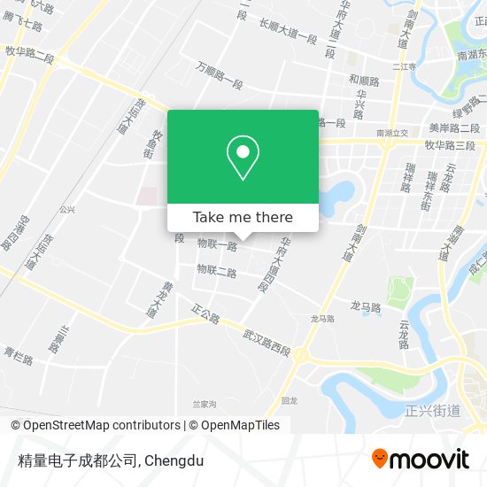 精量电子成都公司 map