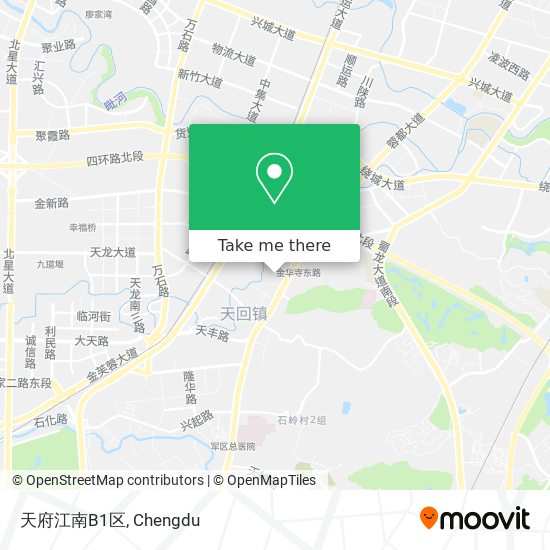 天府江南B1区 map
