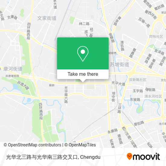 光华北三路与光华南三路交叉口 map