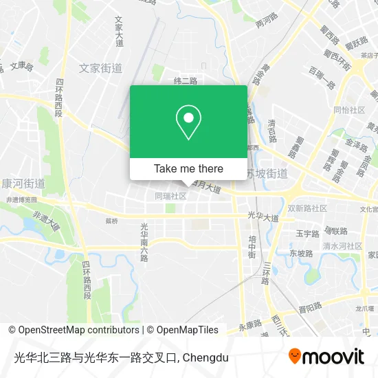 光华北三路与光华东一路交叉口 map