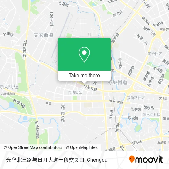 光华北三路与日月大道一段交叉口 map