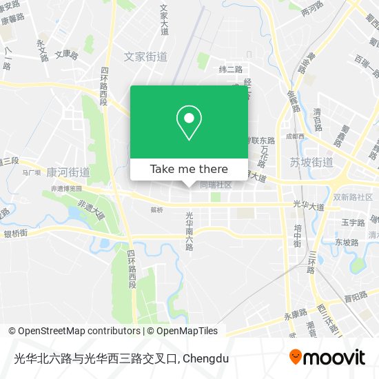 光华北六路与光华西三路交叉口 map