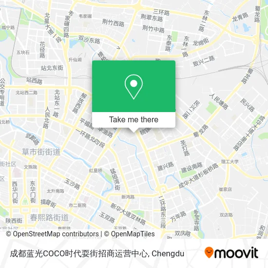 成都蓝光COCO时代耍街招商运营中心 map