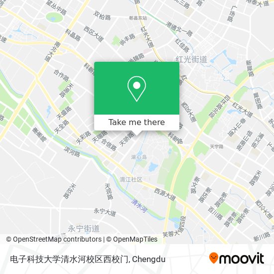 电子科技大学清水河校区西校门 map