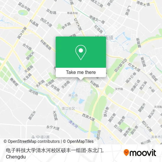 电子科技大学清水河校区硕丰一组团-东北门 map