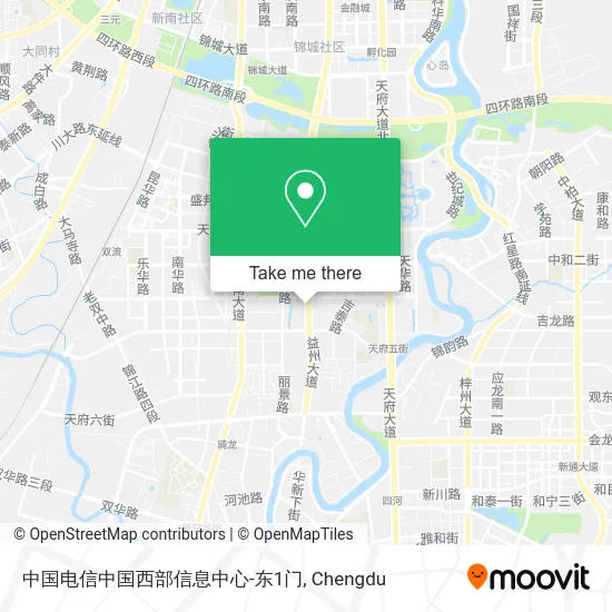 中国电信中国西部信息中心-东1门 map