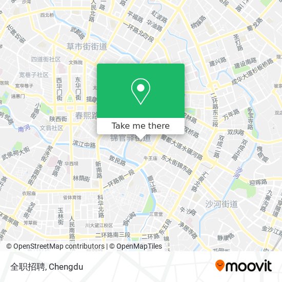 全职招聘 map