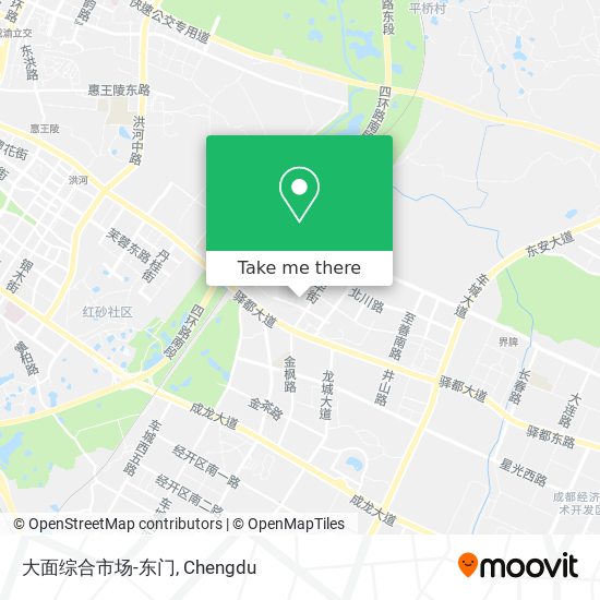 大面综合市场-东门 map