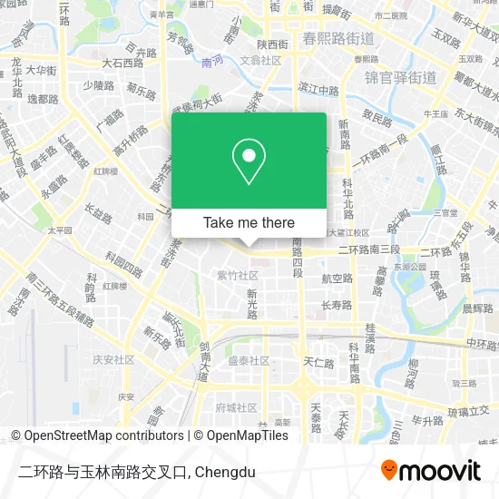 二环路与玉林南路交叉口 map