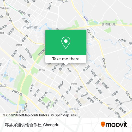 郫县犀浦供销合作社 map