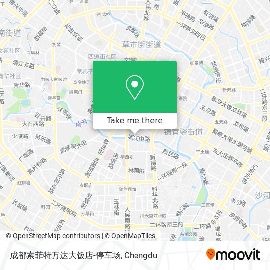 成都索菲特万达大饭店-停车场 map