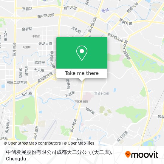 中储发展股份有限公司成都天二分公司(天二库) map