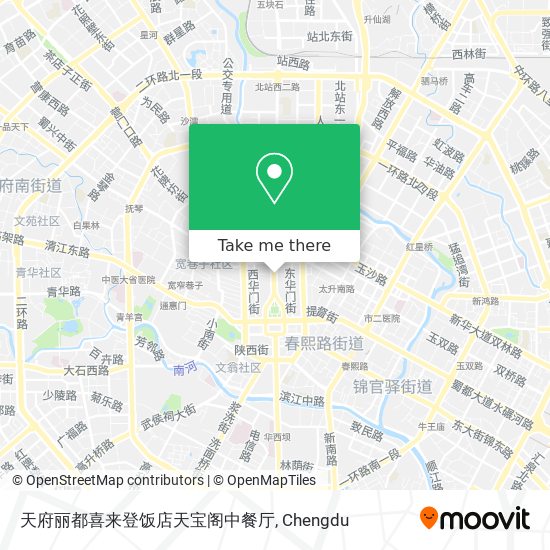 天府丽都喜来登饭店天宝阁中餐厅 map
