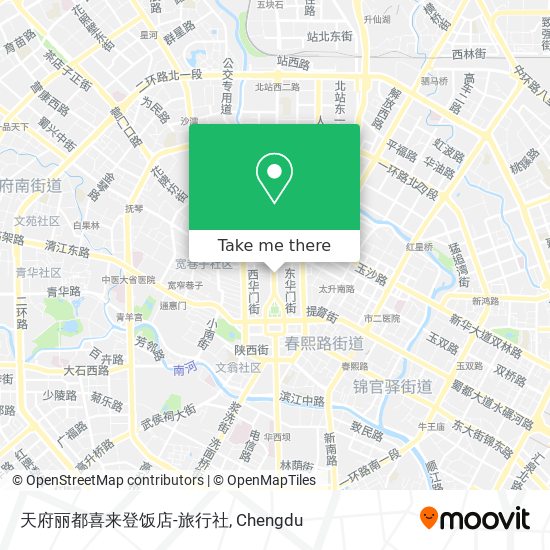 天府丽都喜来登饭店-旅行社 map