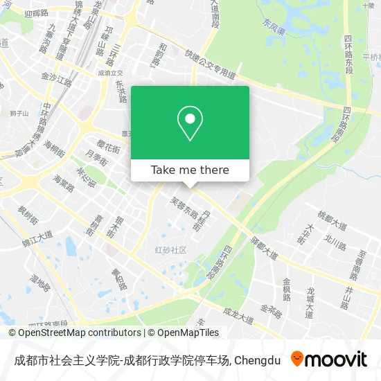 成都市社会主义学院-成都行政学院停车场 map