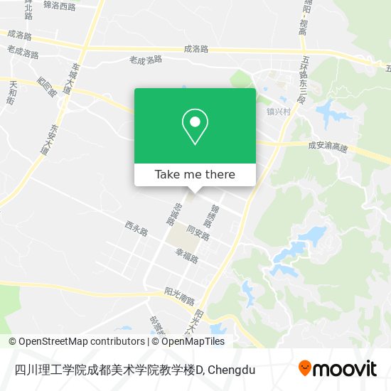四川理工学院成都美术学院教学楼D map