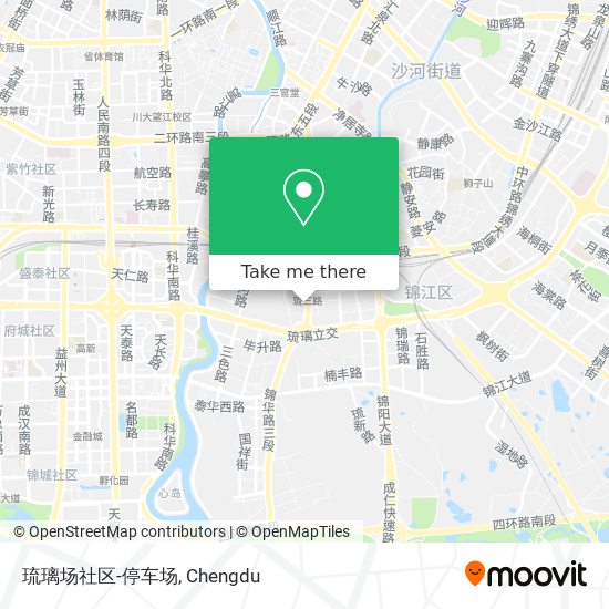 琉璃场社区-停车场 map