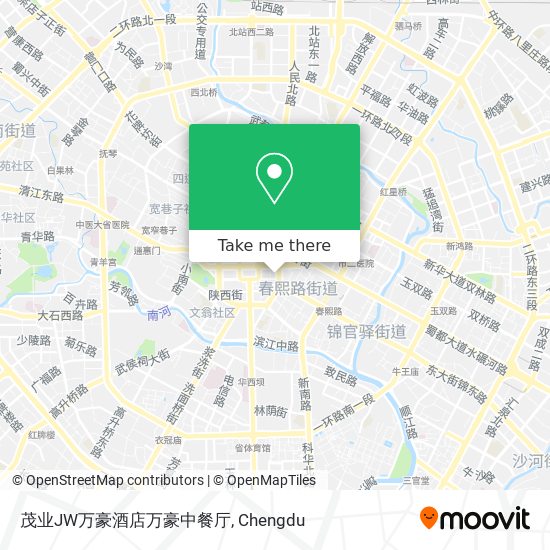 茂业JW万豪酒店万豪中餐厅 map