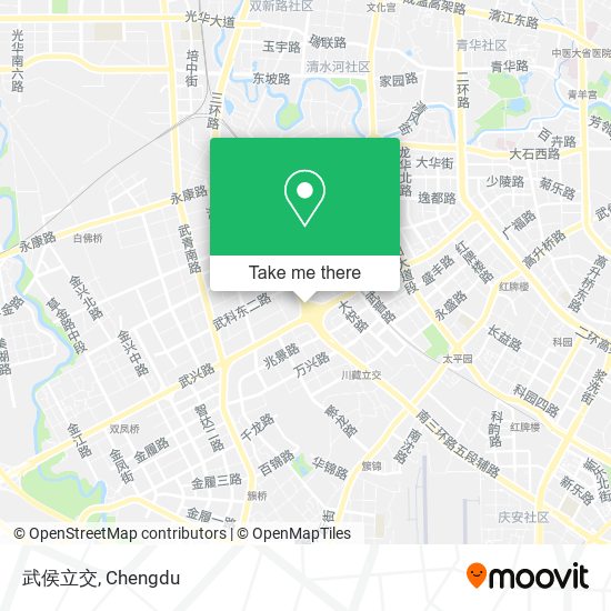 武侯立交 map