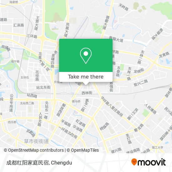 成都红阳家庭民宿 map