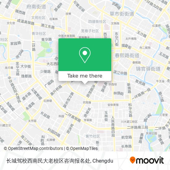 长城驾校西南民大老校区咨询报名处 map